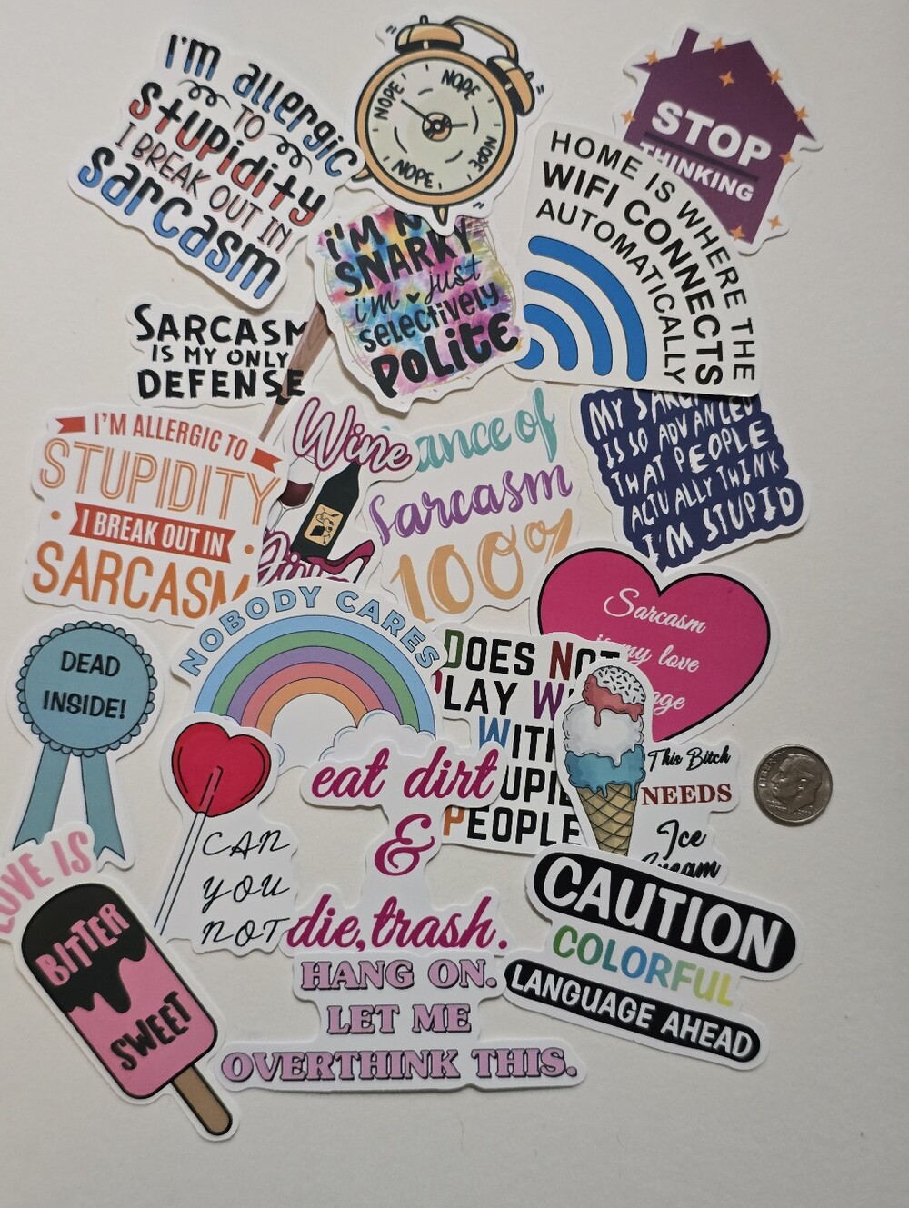 Assorted Sarcasm Sticker Pack - Picture 10 of 10